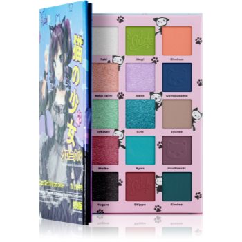 Rude Cosmetics Manga Collection Pigments & Shadows Palette paletă cu farduri de ochi - imagine 2